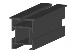 Estructura fija para un modulo, sobre cubierta de panel sndwich