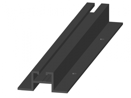 Kit Estructura continua para chapa trapezoidal para un modulo